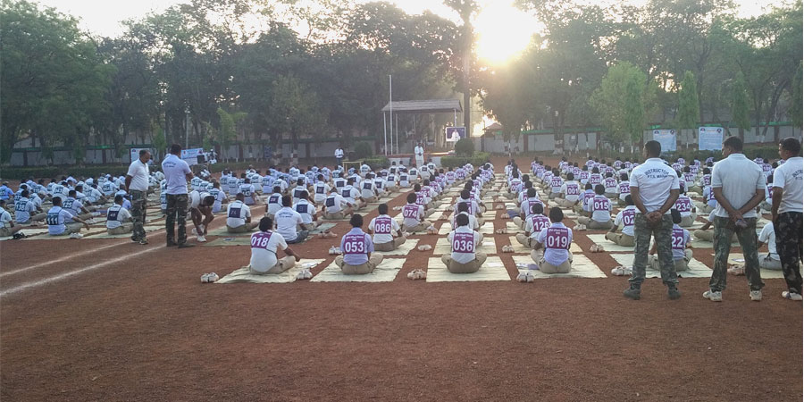Meditation session organized for Police Training Center Raipur, Chhattisgarh on March'2017