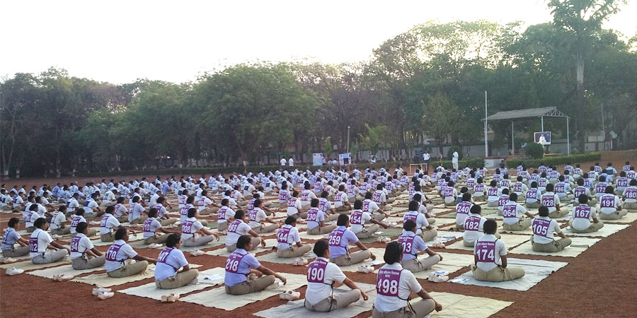 Meditation session organized for Police Training Center Raipur, Chhattisgarh on March'2017