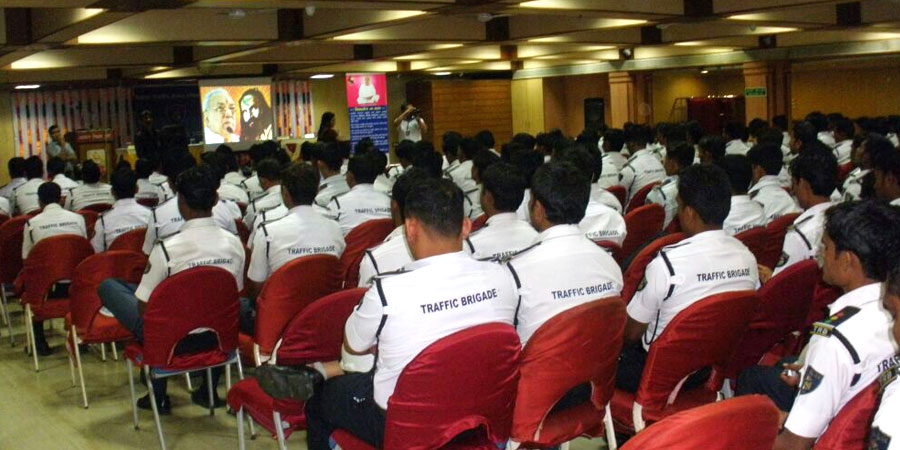 Meditation session organized for Traffic Brigade, Surat, Gujarat on July'2013