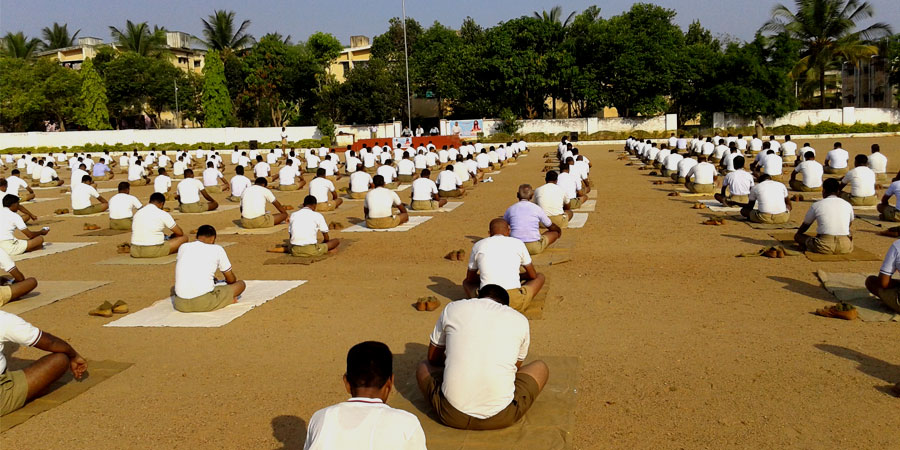 Meditation session organized for Police Force Shimoga, Karnataka in May'2015