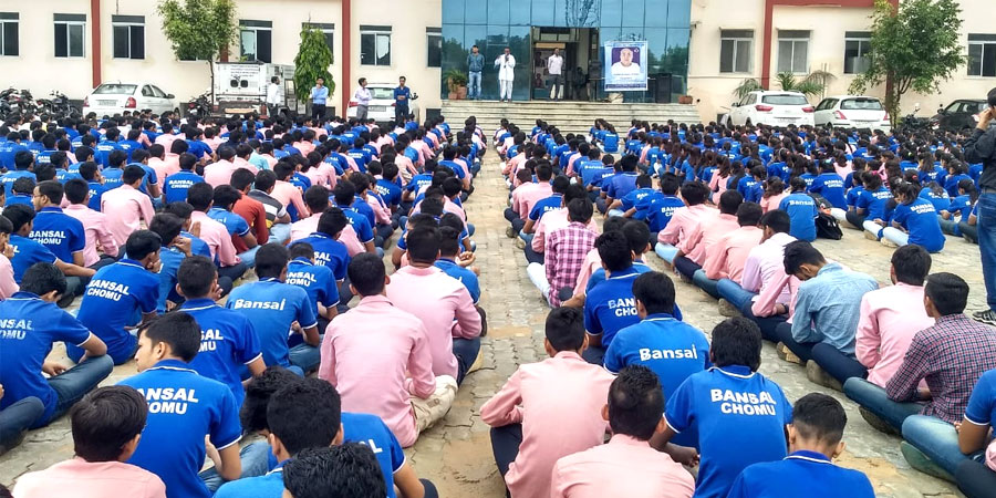 AVSK Activities organized in Bansal Public School, Jaipur in September'2018