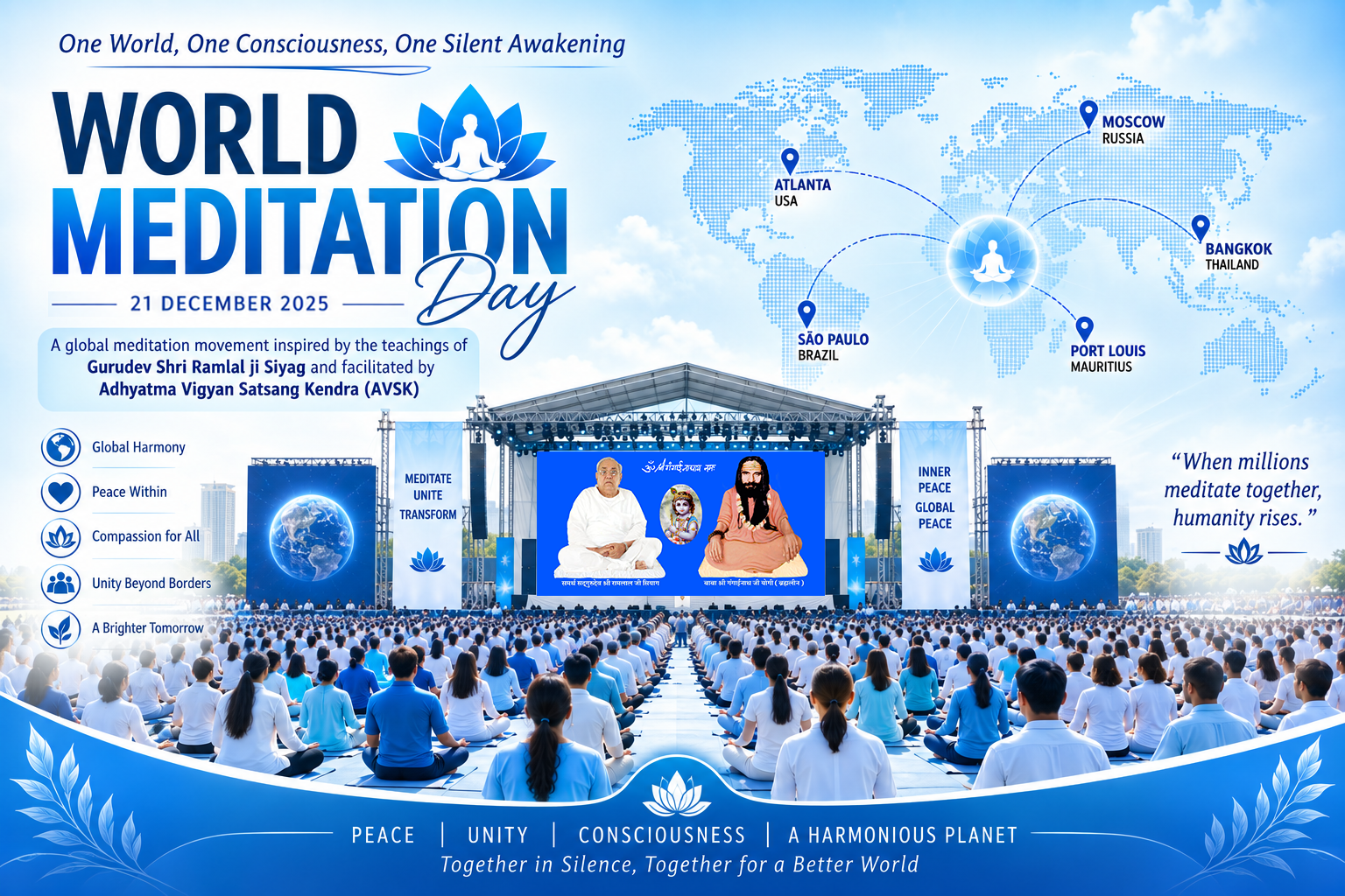 World Meditation Day 2025 poster